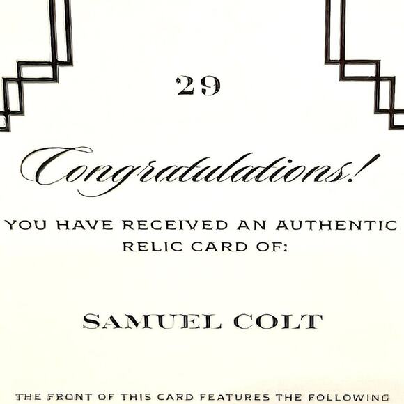 Authentic Samuel Colt Handwriting Relic Piece of History Colt Revolver Inventor - Picture 3 of 4